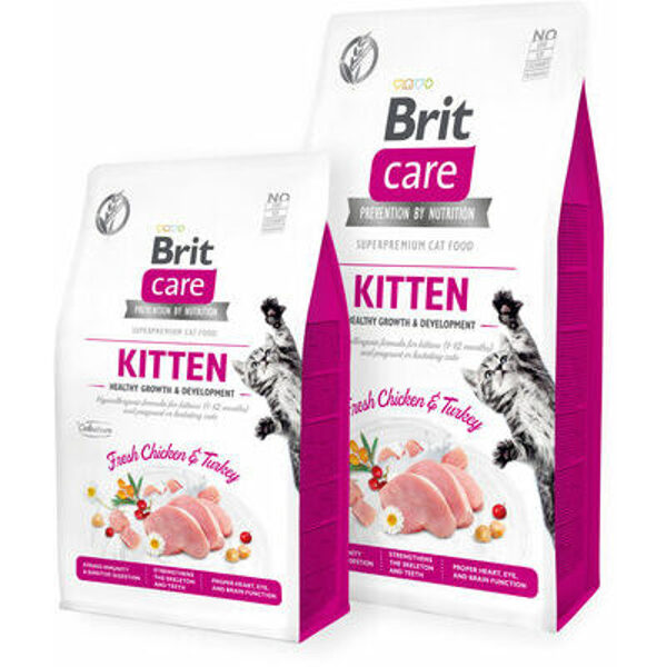 Brit Care Cat GF Kitten Healthy Growth & Development 7 kg barība kaķiem