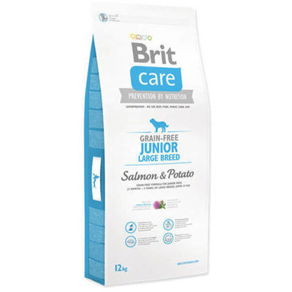 Brit Care Grain-free Junior Large Breed Salmon & Potato 12 kg