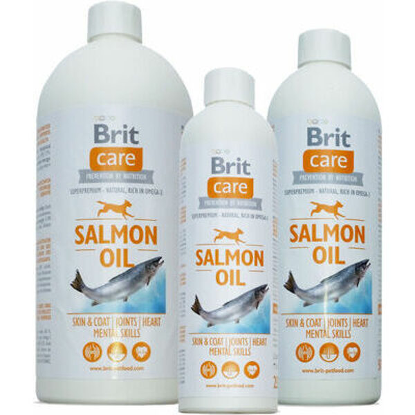 BRIT CARE Salmon Oil 1000 ml - vitamīni suņiem Laša eļļa 