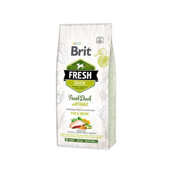 Brit Fresh Duck with Millet Active Run & Work 12 kg