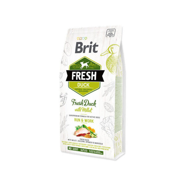 Brit Fresh Duck with Millet Active Run & Work 2,5 kg