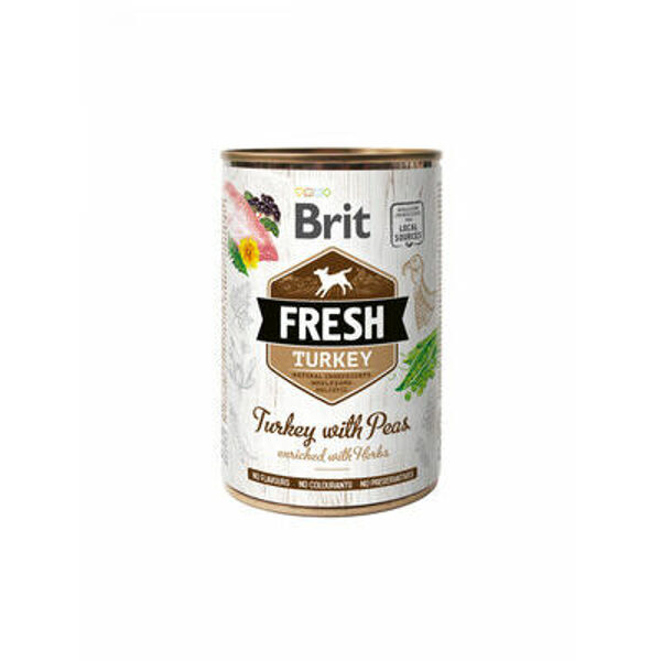 Brit Fresh Turkey & Peas 400 g