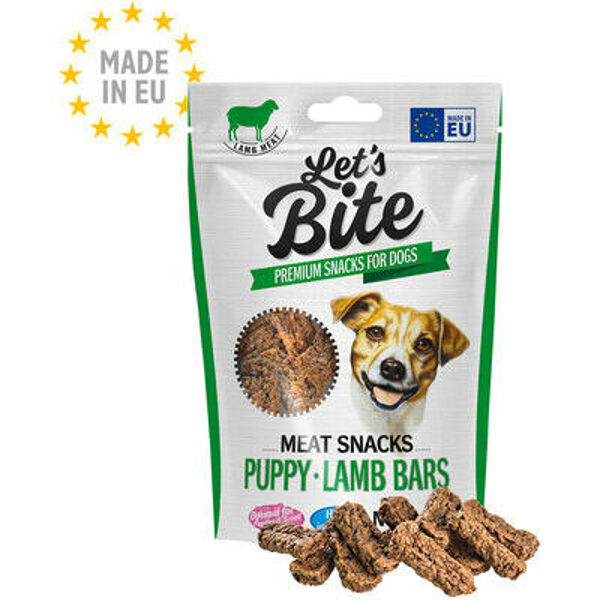 Brit Let's Bite Puppy Lamb Bars 80 g - gardums suņiem