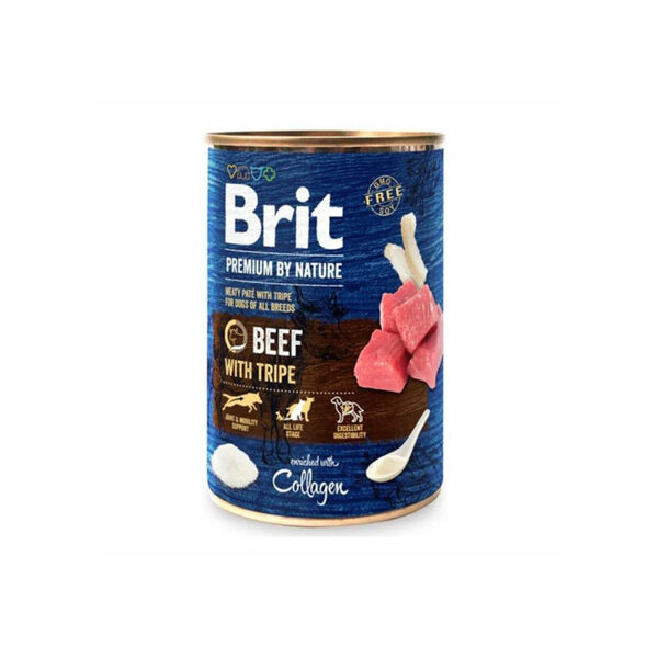 Brit Premium by Nature wet Beef with Tripes 400 g
