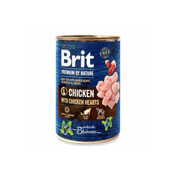 Brit Premium by Nature wet Chicken with Hearts 400 g