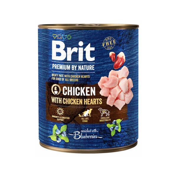 Brit Premium by Nature wet Chicken with Hearts 800 g