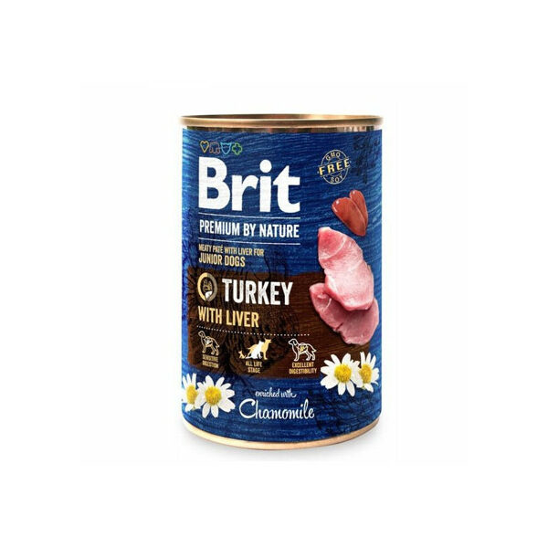 Brit Premium by Nature wet Turkey with Liver 400 g