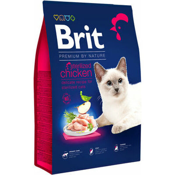BRIT PREMIUM Cat Sterilized 8 kg barība kaķiem