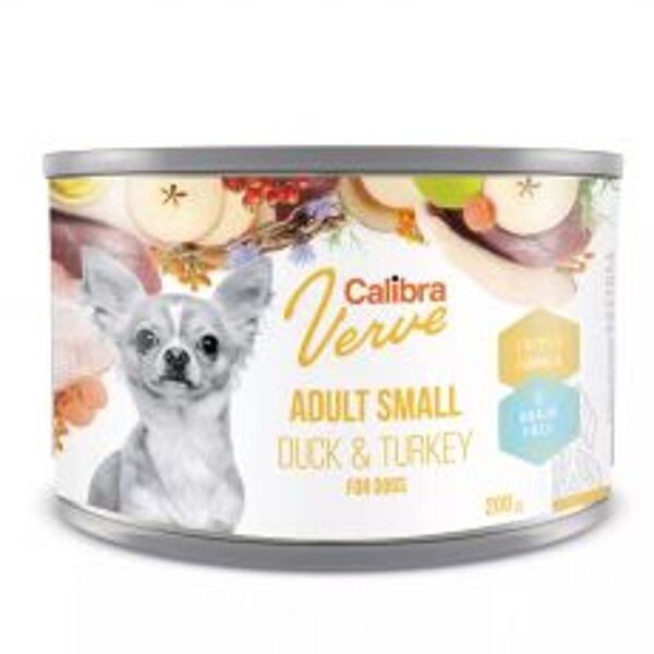 Calibra Dog Verve GF Adult Small Duck&Turkey 200g - Беззерновой корм для взрослых собак мелких пород