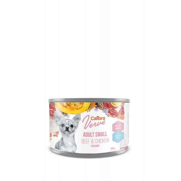 Calibra Dog Verve GF Adult Small Chicken&Beef 200g - Беззерновой корм для взрослых собак мелких пород