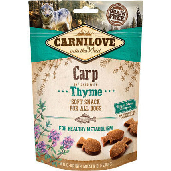 CARNILOVE Dog snack Carp with Thyme 200 g - kārums suņiem