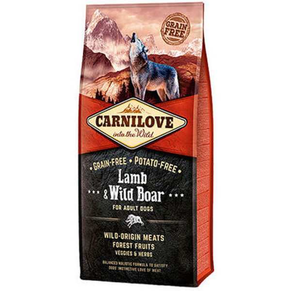 CARNILOVE Lamb & Wild Boar for Adult 12 kg barība suņiem