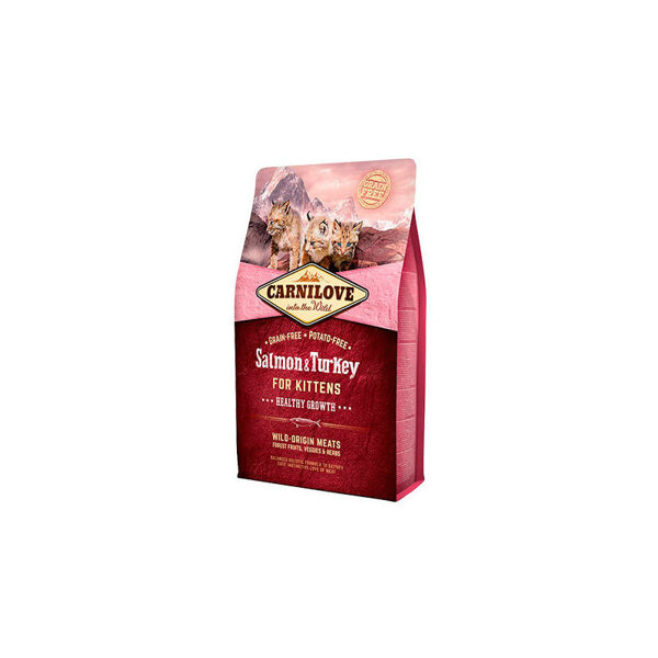 CARNILOVE Salmon & Turkey for Kittens 2 kg barība kaķiem