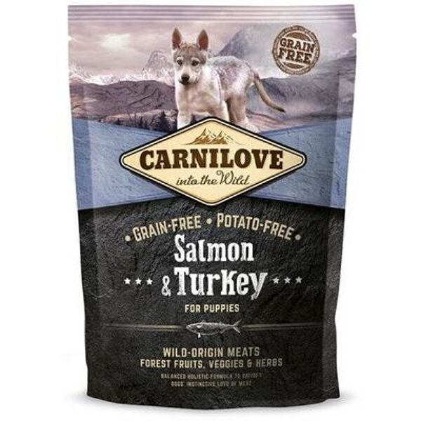 CARNILOVE Salmon & Turkey Puppy 1,5 kg barība suņiem