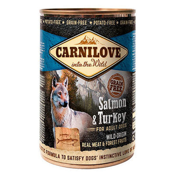 Carnilove Wild Meat Salmon & Turkey 400 g konservi suņiem