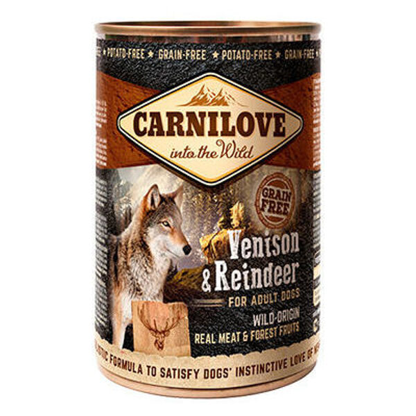 Carnilove Wild Meat Venison & Reindeer 400 g konservi suņiem