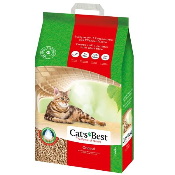 Cat's Best Original 10 L / 4.3kg  - Cementējošais organiskais maisījums 