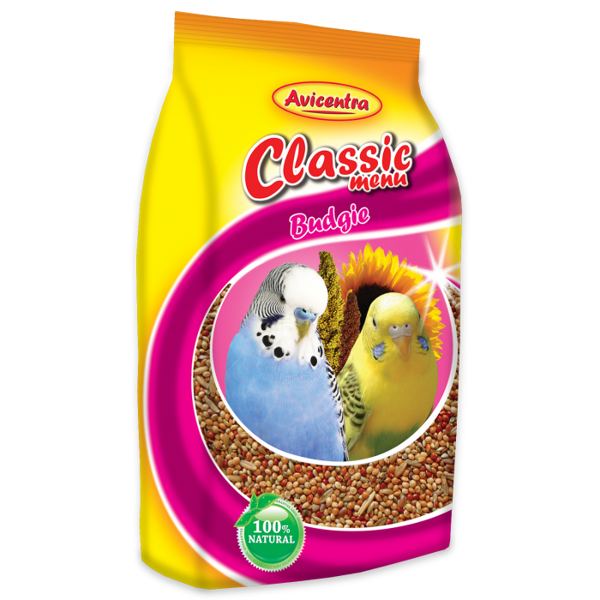 Barība viļņpapagaiļiem – Avicentra Classic menu for budgies, 1 kg