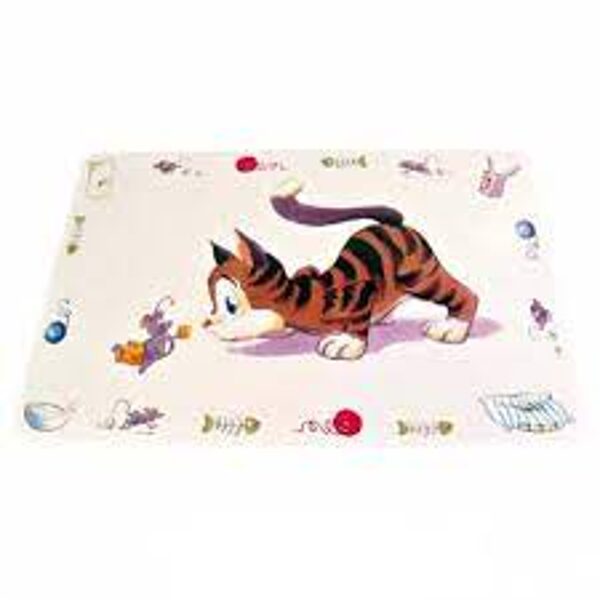 Paklājiņš kaķu barošanai - Trixie Place mat Comical cat, 44 × 28 cm