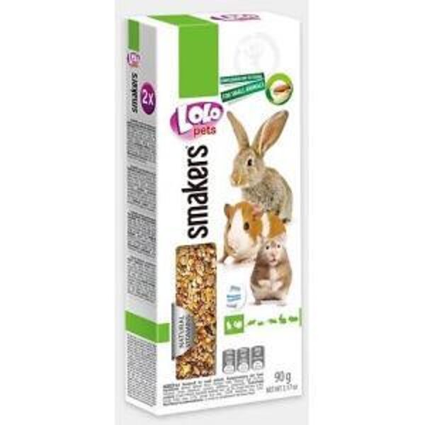 LOLO pets Nut smakers 2 gab, 90g - Nūjiņas grauzējiem un trušiem ar riekstiem