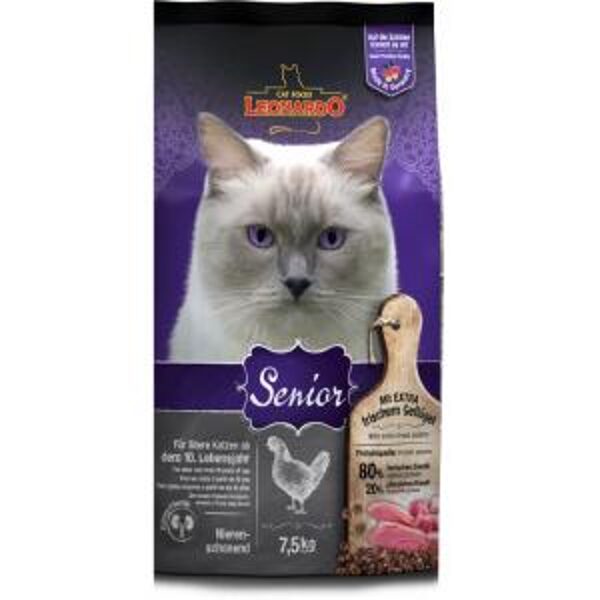 Leonardo Senior 7.5 kg - sausā barība veciem kaķiem 