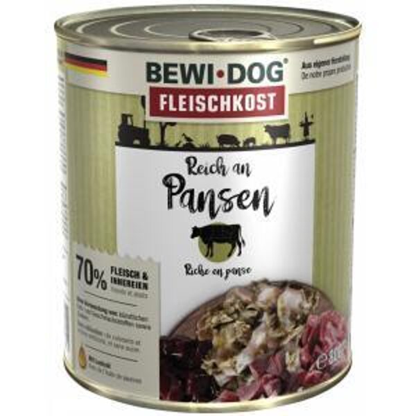 Bewi Dog rich in beef tripe 800 g