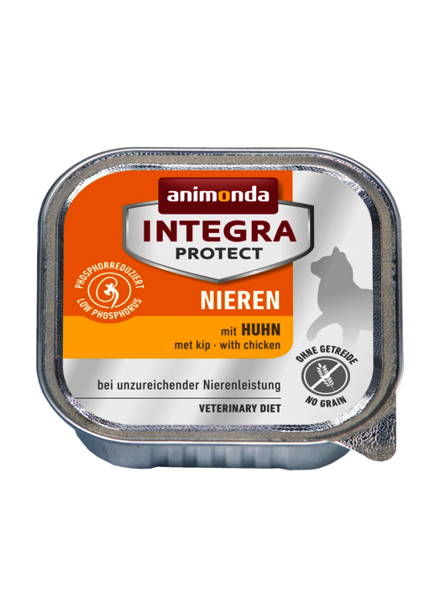 ANIMONDA INTEGRA PROTECT NIEREN, CHICKEN 100g - barība kaķiem ar hronisku nieru mazspēju