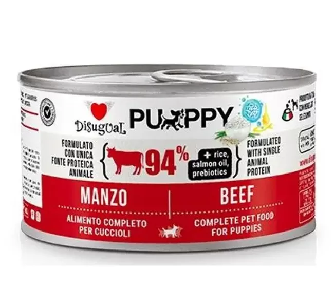 Disugual Puppy Beef 150g - консервы монопротеиновые для щенков с говядиной