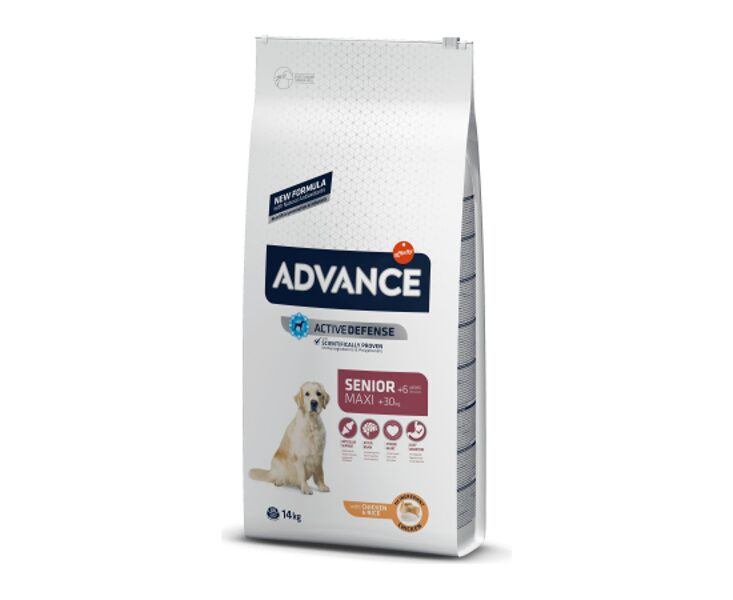 ADVANCE DOG MAXI SENIOR 14KG - ДЛЯ ПОЖИЛЫХ СОБАК КРУПНЫХ ПОРОД (КУРИЦА С РИСОМ)