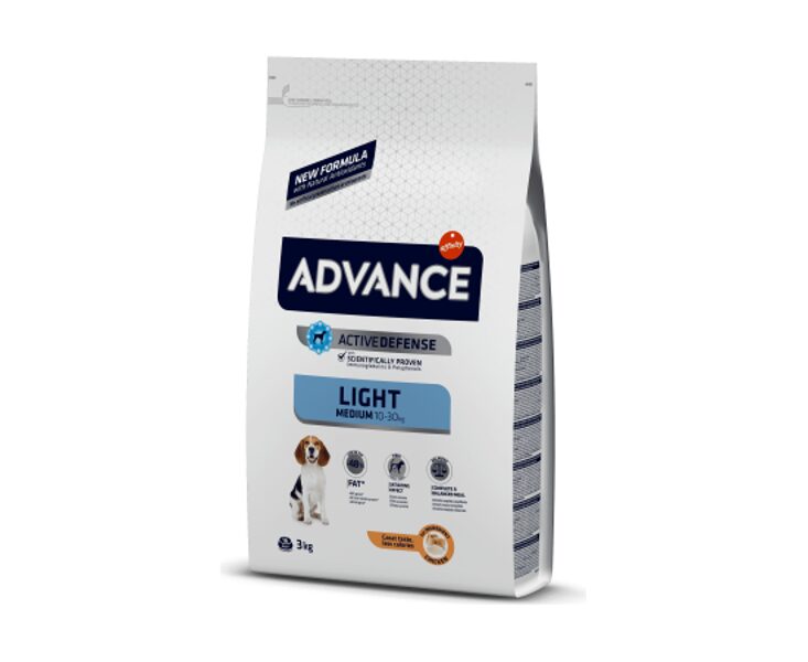 ADVANCE DOG MINI LIGHT 3KG - ДЛЯ СОБАК МЕЛКИХ ПОРОД С ЛИШНИМ ВЕСОМ (КУРИЦА С РИСОМ)