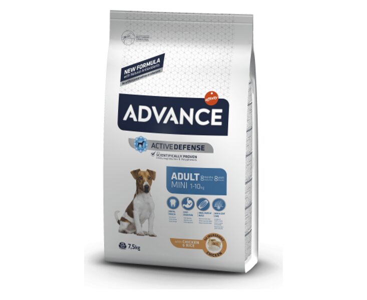 ADVANCE DOG MINI ADULT 7KG - ДЛЯ CОБАК МЕЛКИХ ПОРОД (КУРИЦА И РИС)