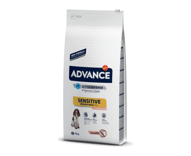 ADVANCE DOG SENSITIVE SALMON & RICE 12KG - ДЛЯ ЧУВСТВИТЕЛЬНЫХ СОБАК (ЛОСОСЬ С РИСОМ)