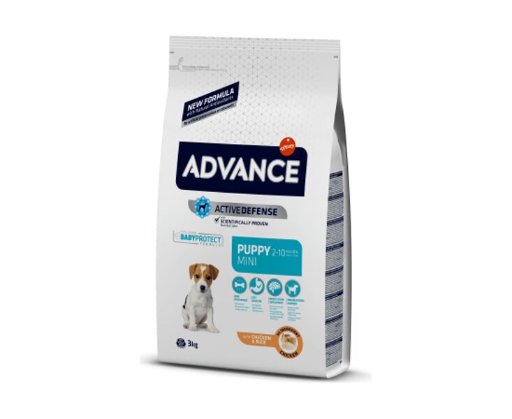 ADVANCE DOG PUPPY MINI 3KG - ДЛЯ ЩЕНКОВ МЕЛКИХ ПОРОД (КУРИЦА И РИС)
