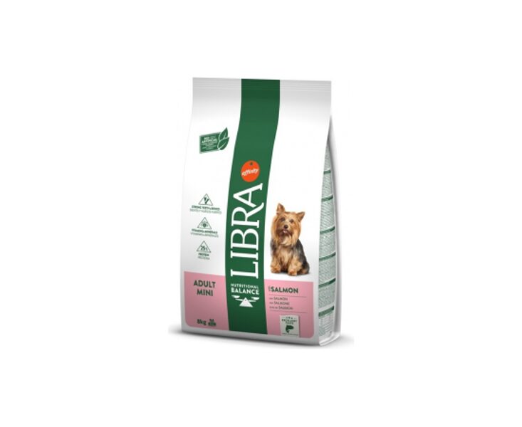 LIBRA DOG ADULT MINI SALMON 8KG - ДЛЯ СОБАК МАЛЫХ ПОРОД (ЛОСОСЬ)