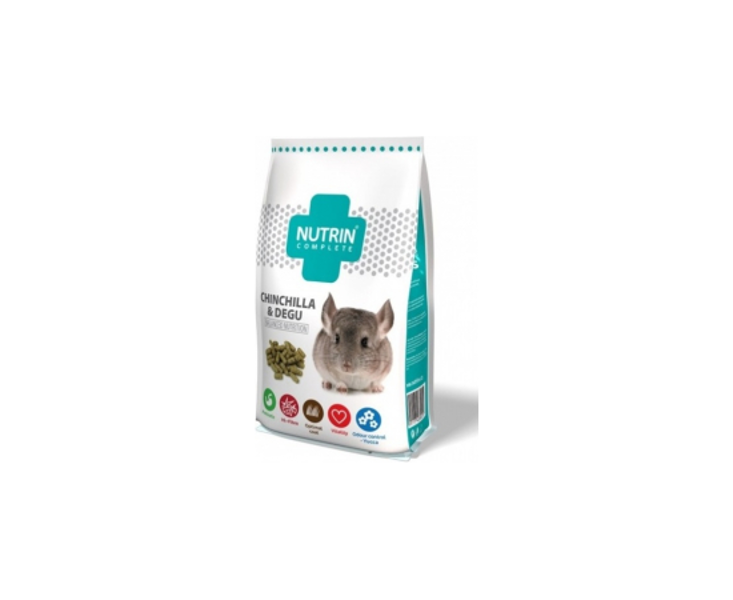 NUTRIN Complete - Chinchilla & Degu 400g - PILNVĒRTĪGA EKSTRUDĒTA BARĪBA ŠINŠILĀM UN DEGU