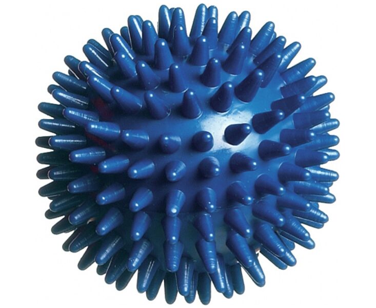 МЯЧ ИЗ ТВЕРДОЙ РЕЗИНЫ С ИГОЛОЧКАМИ 7.8CM - ИГРУШКА ДЛЯ СОБАК