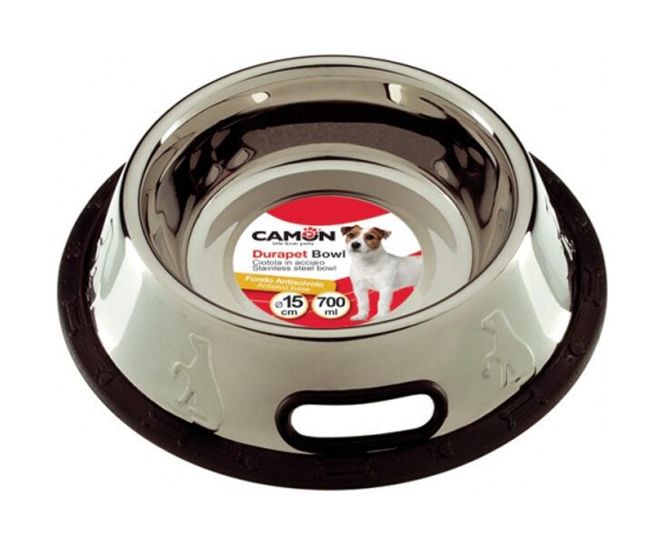 Bļoda nerūsējošā tērauda neslidoša 660ml