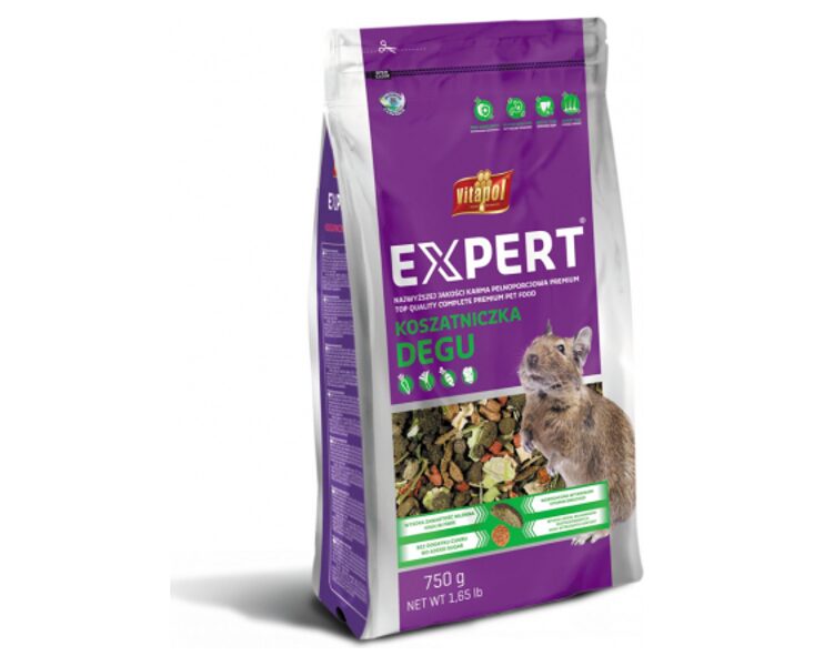 Vitapol EXPERT DEGU 750 g - pilnvertīga degu barība 
