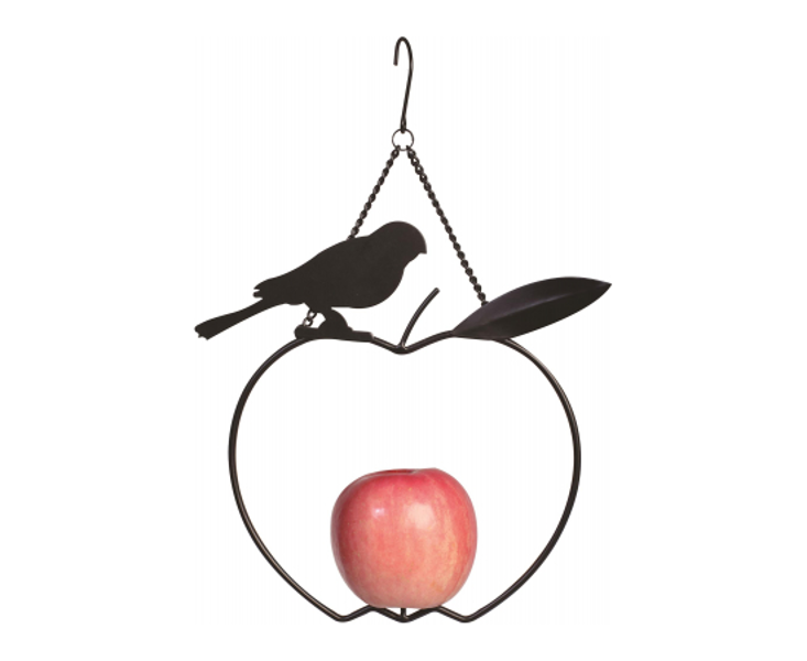 Кормушка для птиц GARDEN FUN - металлическое кольцо для фруктов или жировых шариков 24x8x24 см