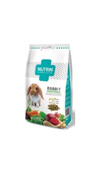 NUTRIN Complete GF Rabbit Vegetable 400g - PILNVĒRTĪGA EKSTRUDĒTĀ AUGU BARĪBA TRUŠIEM