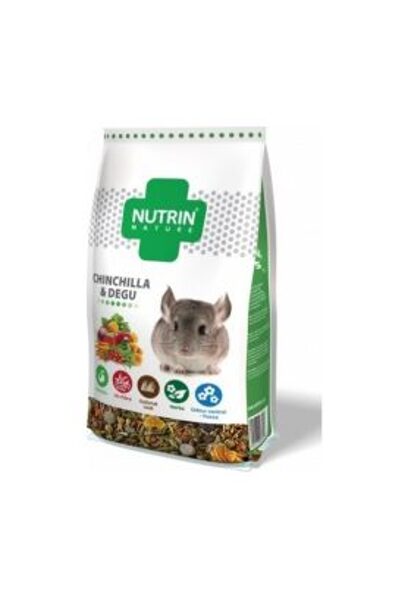 NUTRIN Nature - Chinchilla & Degu 750g - PILNVĒRTĪGA BARĪBA ŠINŠILĀM UN DEGU