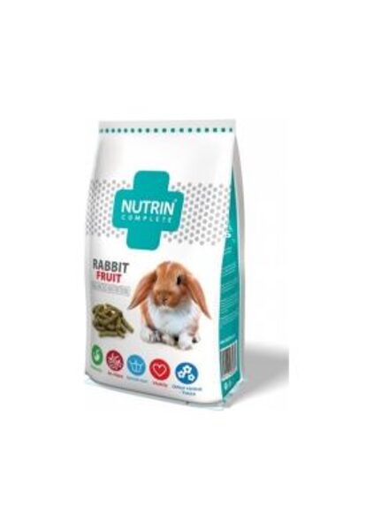 NUTRIN Complete - Rabbit Fruit 1.5 kg - PILNVĒRTĪGA EKSTRUDES BARĪBA AR AUGĻIEM TRUŠIEM NO 8 MĒNEŠU VECUMA