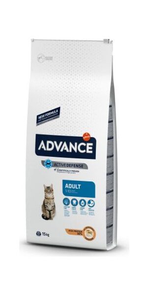 ADVANCE CAT ADULT CHICKEN 15 kg - PIEAUGUŠIEM KAĶIEM (VISTA UN RĪSI)