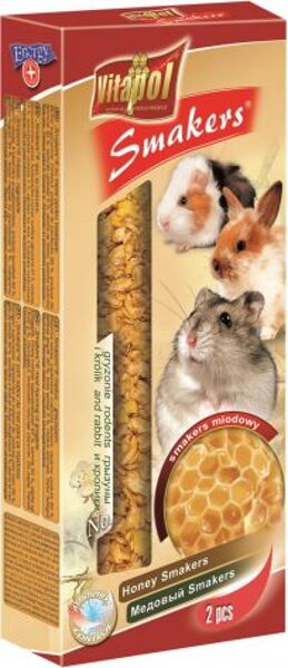 STANDARD Smakers honey for rodents and rabbit 2pcs 90g - Vitapol палочки с медом для грызунов