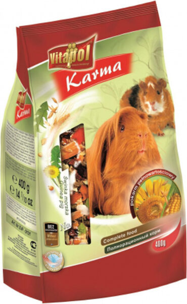 Vitapol STANDARD foil complete food for cavia 400g - pilnvertīga barība jūras cūciņām