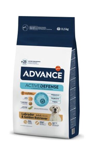 Advance Dog Labrador 11.5kg - корм для взрослых собак лабрадоров и золотистых ретриверов, с 15 месяцев