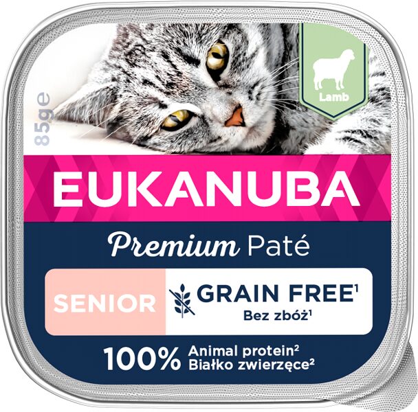 Eukanuba Cat Senior Lamb pate 85g