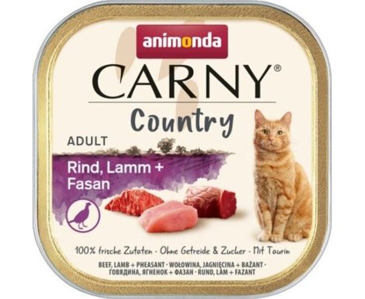 ANIMONDA CARNY COUNTRY ar liellopu, jēru, fazānu 100g