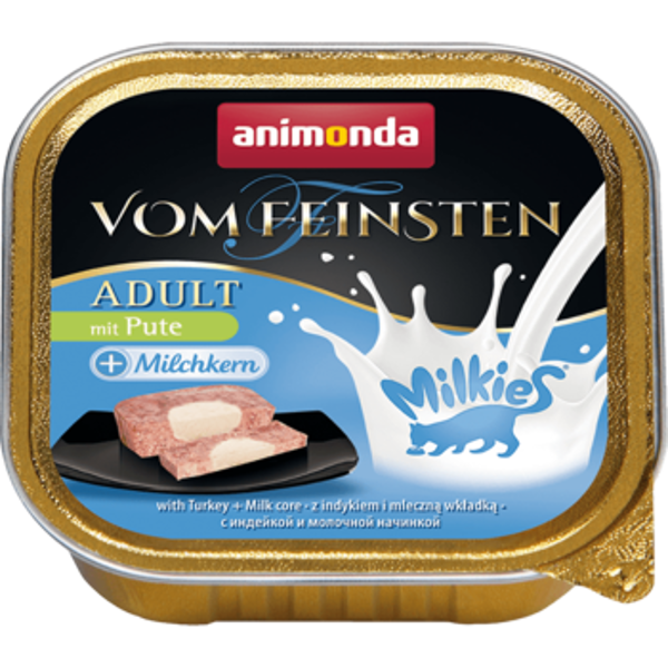 Animonda Vom Feinsten Milkies with Turkey + Milk 100g - Консервы для кошек c индейкой и молочной начинкой