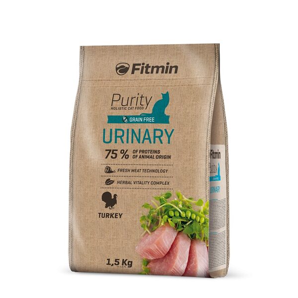 Fitmin Purity Urinary 1.5 kg - Bezgraudu holistiska barība pieaugušiem kaķiem  urīnceļu sistēmas pareizai darbībai